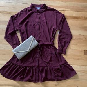 Nine West Ruffle Hem Dress - Medium